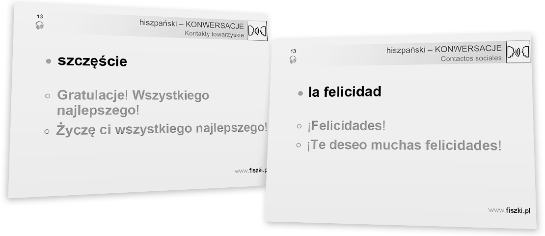 Podstawowe zwroty po hiszpańsku - szczęście