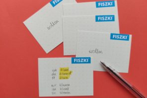 Odmiana czasowników modalnych na fiszkach in blanco