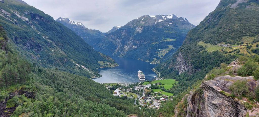 Kamperem po Norwegii Geirangerfjord