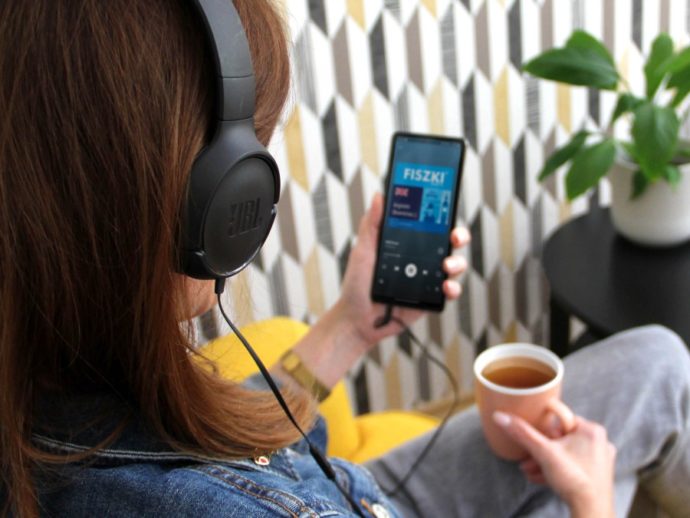 Słuchanie fiszek audio