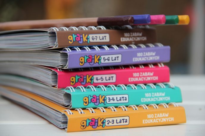 Grajki - książeczki z zabawami edukacyjnymi dla przedszkolaków