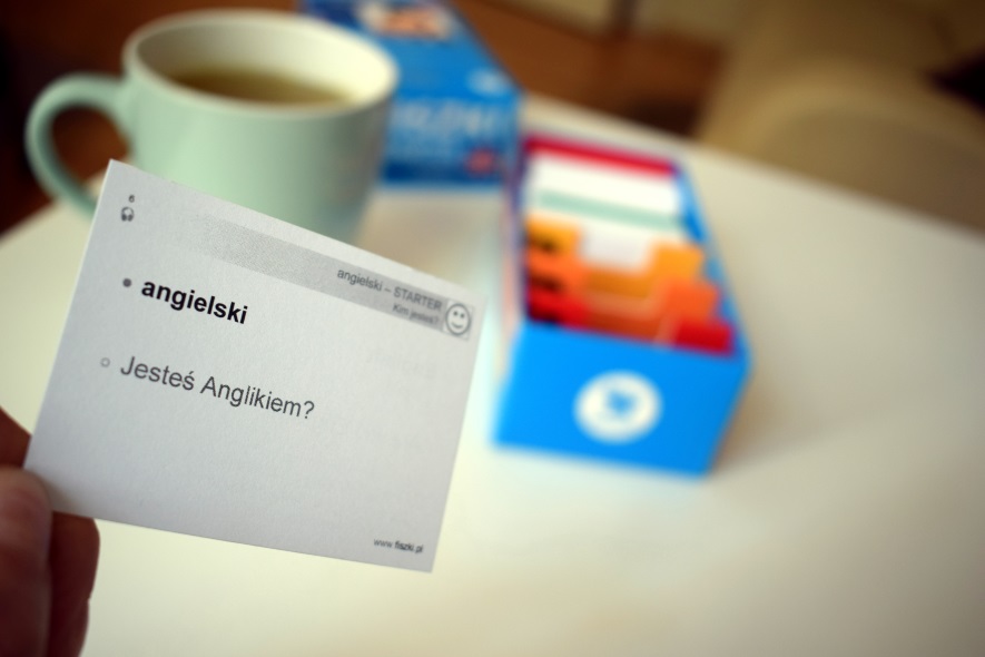 polska strona fiszki z zestawu Starter z hasłem angielski