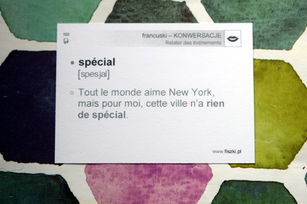 nic specjalnego po francusku