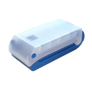 HIPPO – niebieski plastikowy MEMOBOX