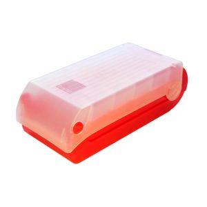 HIPPO – czerwony plastikowy MEMOBOX