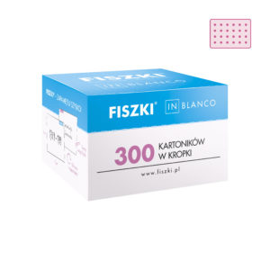 czyste fiszki in blanco w kolorze truskawkowym