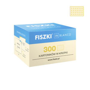 czyste fiszki in blanco w kolorze waniliowym