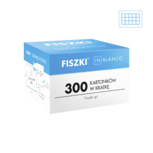 czyste fiszki in blanco w kolorze białym